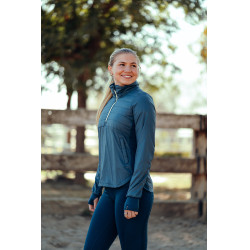 Hybride anorak Horze Annika, dames Vijverblauw