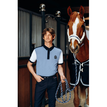 Functioneel poloshirt B Vertigo Alec voor heren Oneindig blauw / wit Functioneel poloshirt B Vertigo Alec voor heren Oneindig blauw / wit