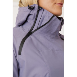 Waterdichte rijjas Horze Ayla met ritssluitingen dames Koninklijke rozijn Violet