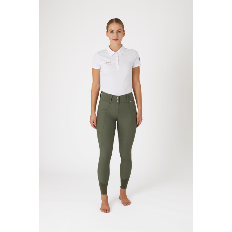 Rijbroek Horze Indira met hoge taille en volledige grip dames Rijbroek Horze Indira met hoge taille en volledige grip dames