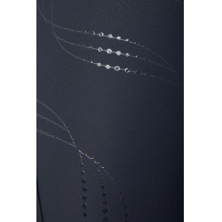 Rijbroek Horze Indira met hoge taille en volledige grip dames Inktblauw Rijbroek Horze Indira met hoge taille en volledige grip dames Inktblauw