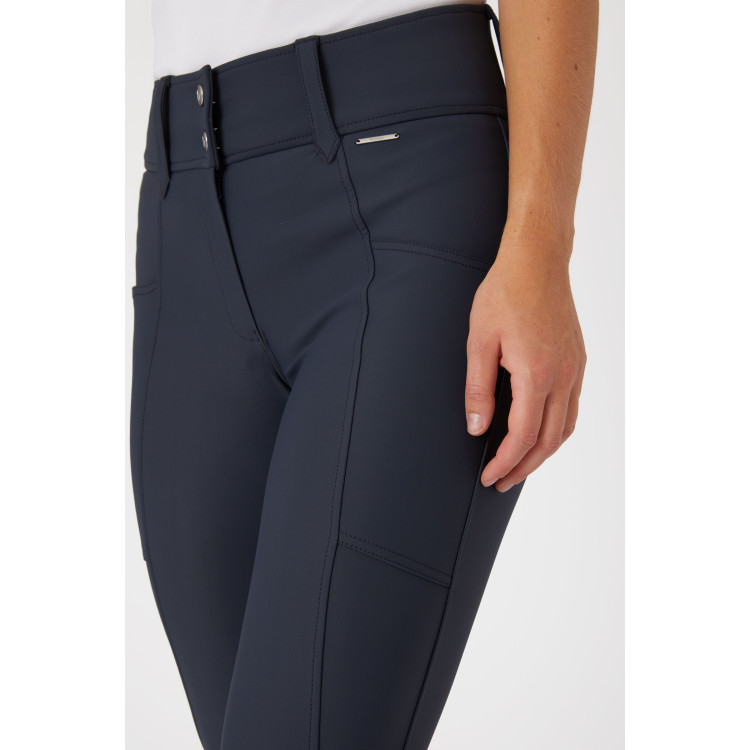 Rijbroek met grip kniestukken en hoge taille Horze Indira dames Rijbroek met grip kniestukken en hoge taille Horze Indira dames