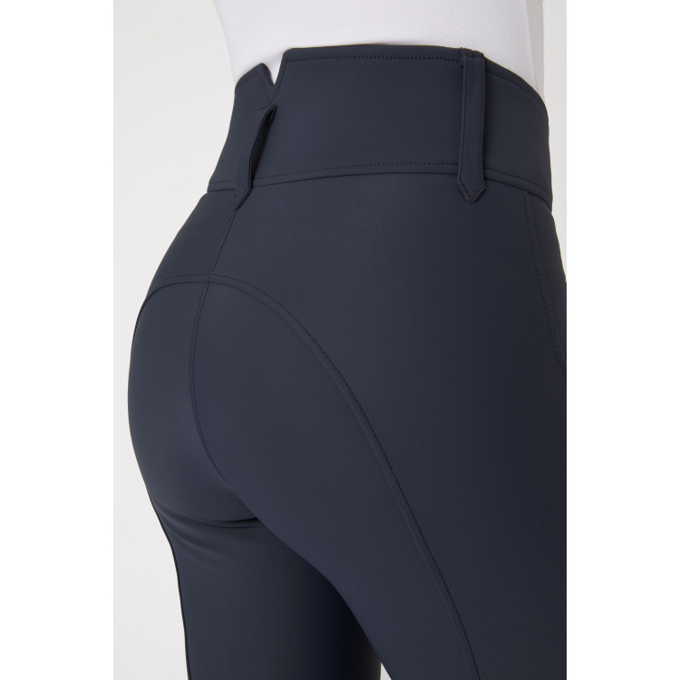 Rijbroek met grip kniestukken en hoge taille Horze Indira dames Rijbroek met grip kniestukken en hoge taille Horze Indira dames