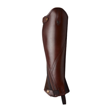 Mini-chaps Horze Wicklow met bloemenperforaties Bruin Mini-chaps Horze Wicklow met bloemenperforaties Bruin
