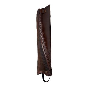 Mini-chaps Horze Wicklow met bloemenperforaties Bruin Mini-chaps Horze Wicklow met bloemenperforaties Bruin
