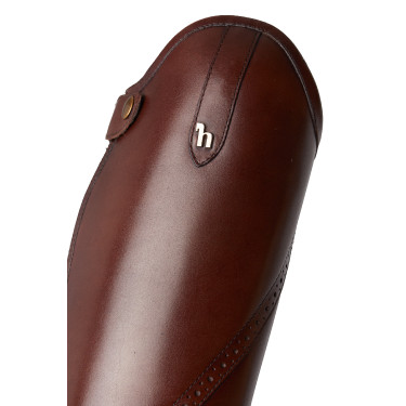 Mini-chaps Horze Wicklow met bloemenperforaties Bruin Mini-chaps Horze Wicklow met bloemenperforaties Bruin