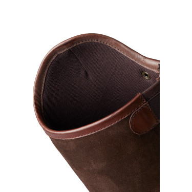 Mini-chaps Horze Wicklow met bloemenperforaties Bruin Mini-chaps Horze Wicklow met bloemenperforaties Bruin
