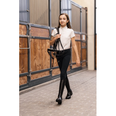 Kinderbroek Horze Felicia Donker marineblauw