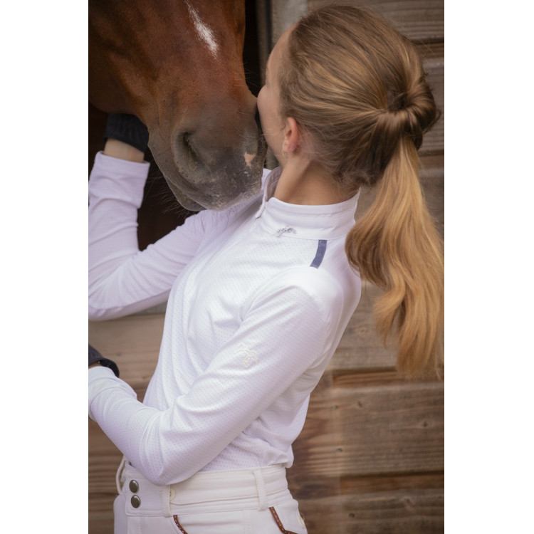 Wedstrijdpolo Pénélope Séville Mesh lange mouwen Wedstrijdpolo Pénélope Séville Mesh lange mouwen