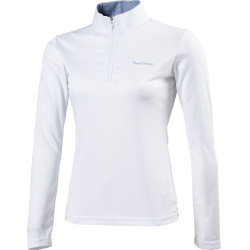Polo Equithème Mesh lange mouwen getailleerd model Polo Equithème Mesh lange mouwen getailleerd model