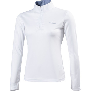 Polo Equithème Mesh lange mouwen getailleerd model Polo Equithème Mesh lange mouwen getailleerd model