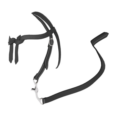 Western hoofdstel voor speelgoed Mini Pony LeMieux Zwart