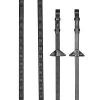 Teugels Magna Grip Rubber LeMieux Zwart / zilverkleurig Teugels Magna Grip Rubber LeMieux Zwart / zilverkleurig