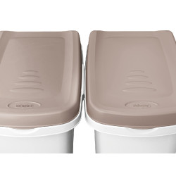 Petfood Kerbl voedercontainer Wit / bruin Petfood Kerbl voedercontainer Wit / bruin