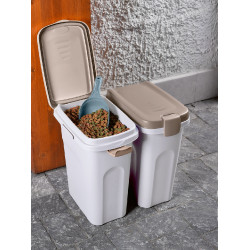 Petfood Kerbl voedercontainer Wit / bruin Petfood Kerbl voedercontainer Wit / bruin