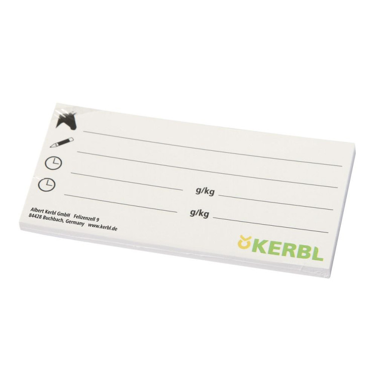 Etiket voor emmerdeksel en voerbak Kerbl