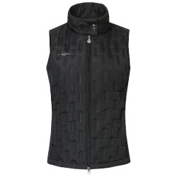 Damesbodywarmer van twee materialen Covalliero