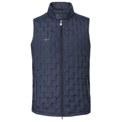 Heren bodywarmer van twee materialen Covalliero
