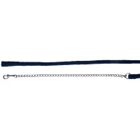 Katoenen longeerlijn met ketting Covalliero Blauw Katoenen longeerlijn met ketting Covalliero Blauw