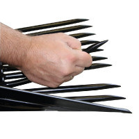 Kopstuk met spanen Kerbl Zwart Kopstuk met spanen Kerbl Zwart