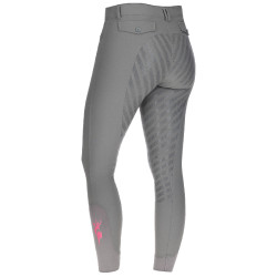 Broek Janne x PinkRibbon full grip dames Covalliero Grafiet Grijs