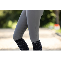 Broek Janne x PinkRibbon full grip dames Covalliero Grafiet Grijs