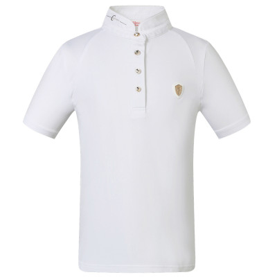Kinderen wedstrijdpolo Goldana Covalliero Wit