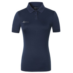 Damespolo met korte mouwen Covalliero Marine Marineblauw