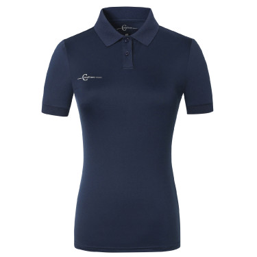 Damespolo met korte mouwen Covalliero Marine Marineblauw
