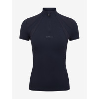 Mesh onderhemd met korte mouwen LeMieux Mia Marine Marineblauw