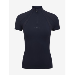 Mesh onderhemd met korte mouwen LeMieux Mia Marine Marineblauw