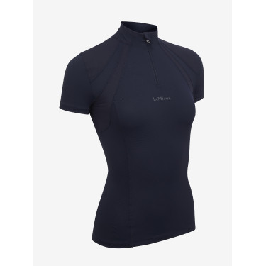 Mesh onderhemd met korte mouwen LeMieux Mia Marine Marineblauw