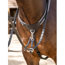 Elastische borsttuig Arika LeMieux Zwart / zilver