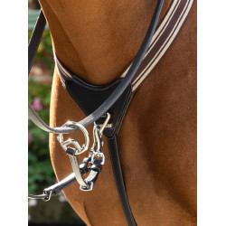 Elastische borsttuig Arika LeMieux Zwart / zilver