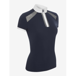 Wedstrijdpolo LeMieux Camille korte mouwen Marine oud model Marineblauw