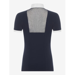 Wedstrijdpolo LeMieux Camille korte mouwen Marine oud model Marineblauw