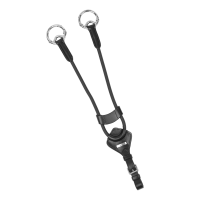 Martingale LeMieux élastique avec protection de poitrail Zwart / zilver