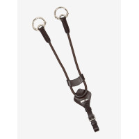 Martingale LeMieux élastique avec protection de poitrail Bruin / zilver