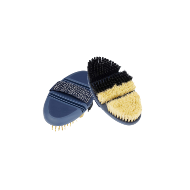 Flexi Half & Half Grooming Borstel LeMieux Marine Marineblauw