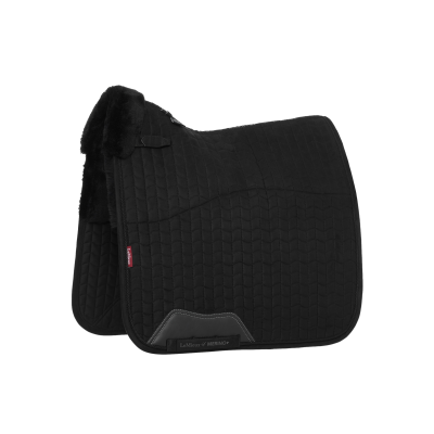 Tapis Amortisseur LeMieux Merino+ Lined Suede Dressage Square Noir / noir