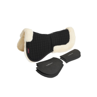 LeMieux Merino+ ProSorb 2-Pocket schokdemper met inlages Zwart / natuur