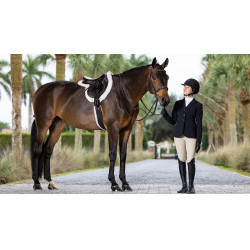 Hunter Merino+ ProSorb LeMieux Zadeldek Wit / wit