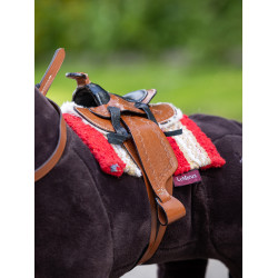Western tapijt voor speelgoed Mini Pony LeMieux Chilli Rood