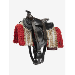 Western tapijt voor speelgoed Mini Pony LeMieux Chilli Rood