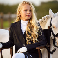 Wedstrijdjas HV Polo Laudine Marine Marineblauw