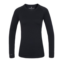 Roma naadloos lang mouw trainingsshirt dames Kingsland Wit