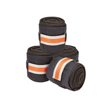 Weatherbeeta Therapy-Tec werkbandages Zwart / zilver / rood