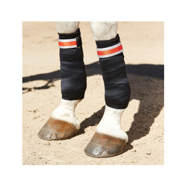 Weatherbeeta Therapy-Tec werkbandages Zwart / zilver / rood