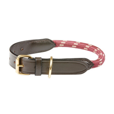 Halsband voor hond Weatherbeeta leer en touw Halsband voor hond Weatherbeeta leer en touw