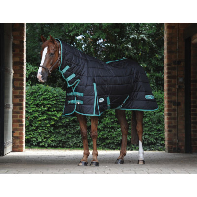 Couverture d'écurie Green-Tec Combo 150g Weatherbeeta Noir / vert bouteille
